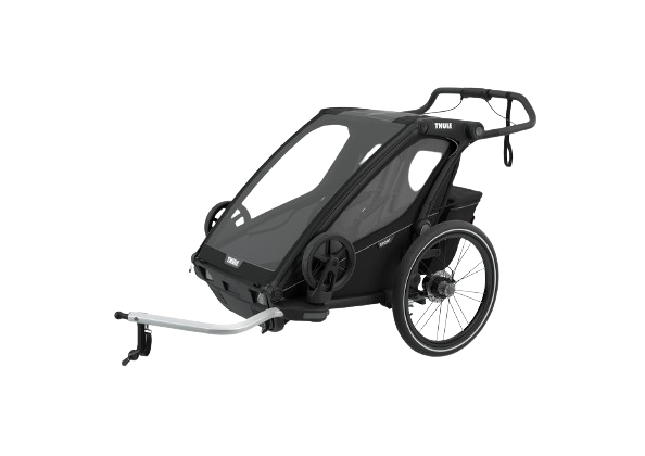 Remorca de biciclete Thule Chariot Sport 2-seat Multisport Bike Trailer Midnight Black - 2024