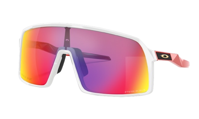 Oakley Sutro Custom Polished White Frame / Prizm Road Iridium Lenses