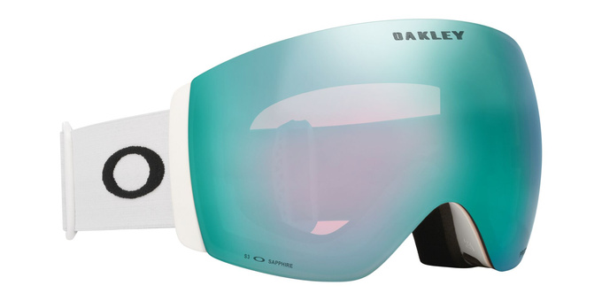 Ochelari de schi Oakley Flight Deck Pro L Matte White/Prizm Snow Sapphire Iridium + Additional lens Prizm Snow Iced Iridium - 2025/26
