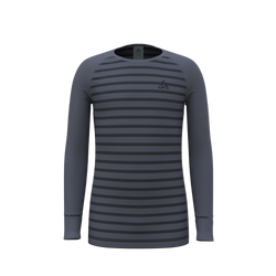 Tricou termoactiv Odlo Active Warm Eco Kids Stripes BL Top Crew Neck L/S - 2023/24