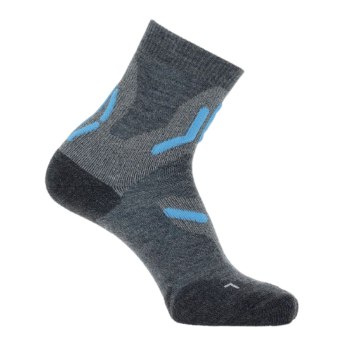 Șosete de exterior UYN Lady Trekking 2in Merino Socks Mid Grey/Turquise