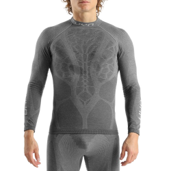 Lenjerie termică UYN Man Elevatyon Biomorph UW Shirt Long SL Turtle New Neck Grey Melange - 2025/26
