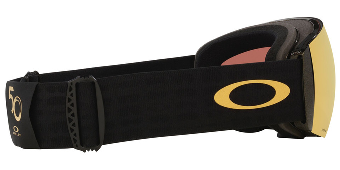 Ochelari de schi Oakley Flight Deck Pro L Mettalic Black Gold/Prizm 24K + Additional lens Prizm Snow Iced Iridium - 2025/26