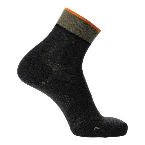Șosete de exterior UYN Man Trekking One Low Cut Socks Anthracite/Green