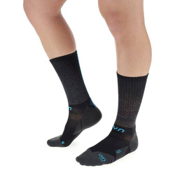 Sosete de Ciclism UYN Man Biking Aero Black/Turquoise- 2023