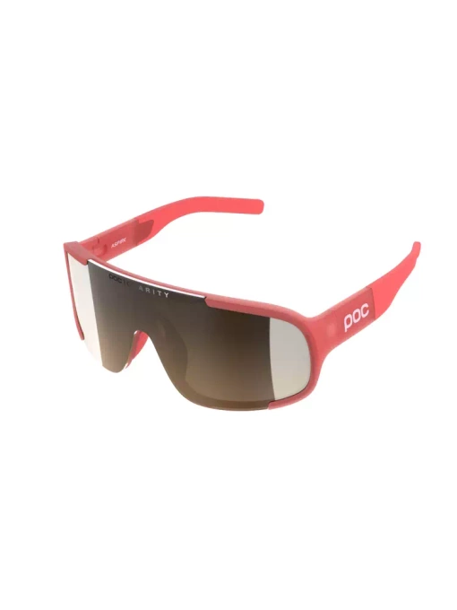 Ochelari de soare  POC Aspire Performance Ammolite Coral Translucent - Brown/Silver Mirror - 2023/24