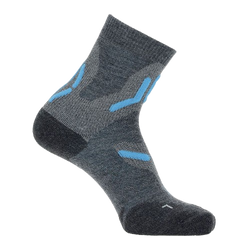Șosete de exterior UYN Lady Trekking 2in Merino Socks Mid Grey/Turquise