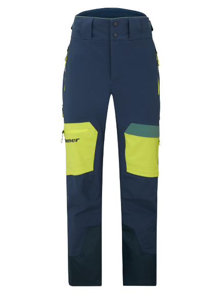 Pantaloni de schi Ziener Tewes Full-Zip Man Dark Navy Lime - 2024/25