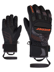 Mănușă Ziener Luro AS PR Junior Glove Junior Black Orange Pop Print - 2023/24