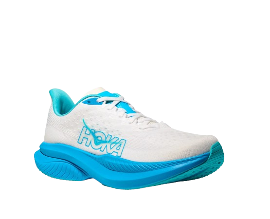 Pantofi bărbați Hoka Mach 6 White/Skyward Blue