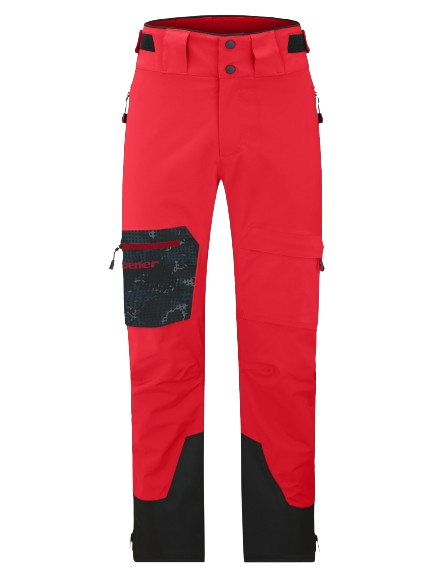 Pantaloni de schi Ziener Tewes Full-Zip Man Red Black Foggy - 2024/25