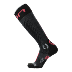 Șosete de schi UYN Woman Ski One Merino Anthracite/Pink - 2025/26