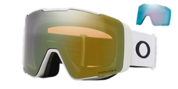 Ochelari de schi Oakley Line Miner Pro L Matte White Prizm Sage Gold + lentile suplimentare Prizm Sapphi - 2024/25