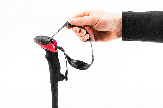 LEKI Micro Vario Carbon Red Red Black bețe de trekking - 2021