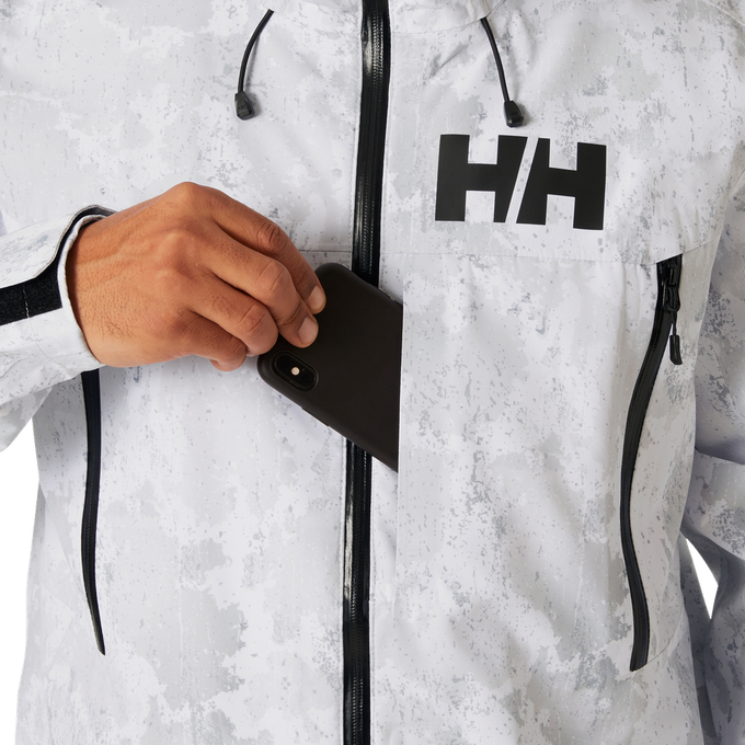 Geaca de ski Helly Hansen Sogn Shell 2.0 Jacket Grey Fog Snow Camo Aop - 2024/25 