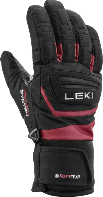 Mănuși LEKI Griffin 3D Junior Black/Rose - 2025/26