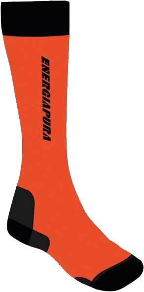 Șosete de schi ENERGIAPURA Long Socks Top Silk Orange - 2022/23