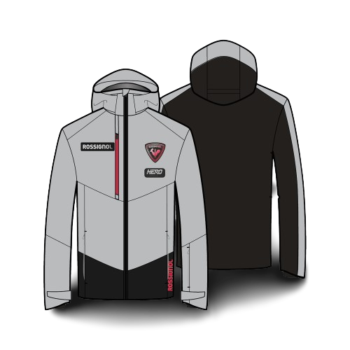 Geaca de schi Rossignol Hero Blackside JKT Soft Gray - 2024/25