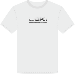 Tricou cu logo LEKI alb/negru - 2022
