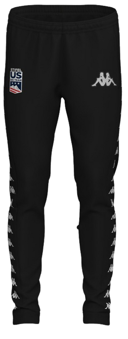 Pantaloni de trening Kappa 222 Banda Arufinzip US Black - 2024/25