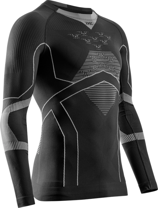 Cămașă termică X-bionic Energy Accumulator Light Shirt LS Black/Light Grey - 2024/25