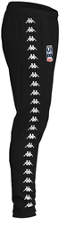Pantaloni de trening Kappa 222 Banda Arufinzip US Black - 2024/25