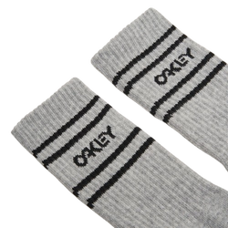 Șosete Oakley Icon B1B Socks 2.0 New Granite HTHR/Black