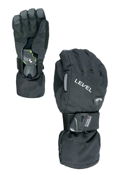 Mănuși Level Half Pipe Gore-Tex Black - 2024/25