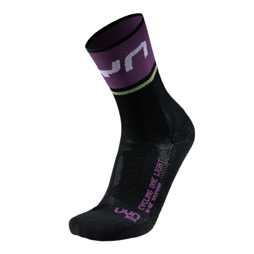 Șosete de exterior UYN Woman Cycling One Light Socks  Black/Violet