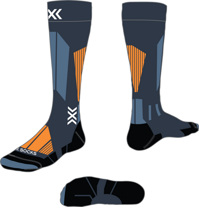 X-Socks Ski Touring Perform OTC Marine/Orange - 2025/26