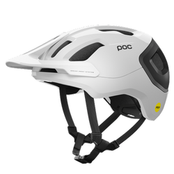 Cască de bicicletă POC Axion Race MIPS Hydrogen White/Uranium Black Matt