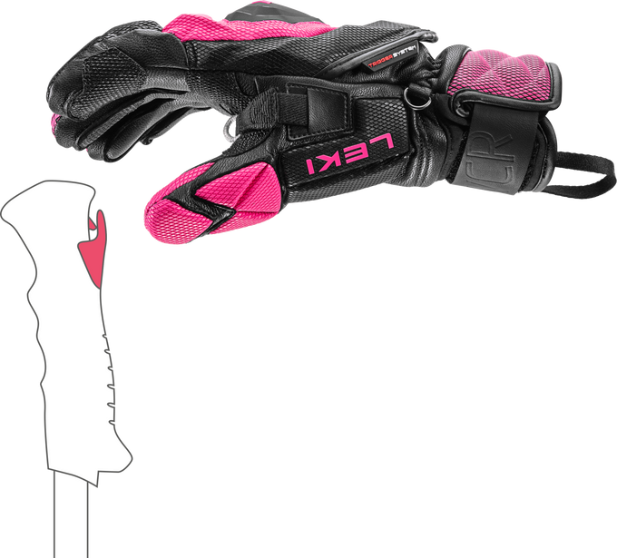 Mănuși LEKI WCR Venom SL 3D Pink - 2025/26