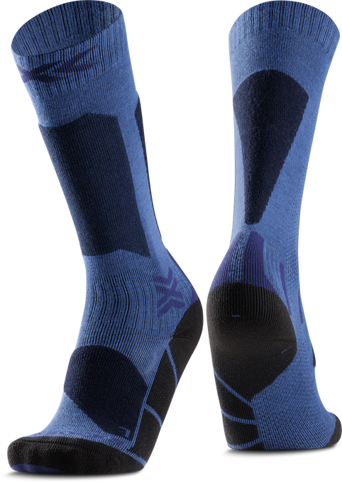 Șosete de schi X-socks Ski Discover OTC JR Blue Blossom/Marine - 2025/26