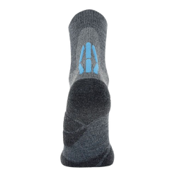 Șosete de exterior UYN Lady Trekking 2in Merino Socks Mid Grey/Turquise
