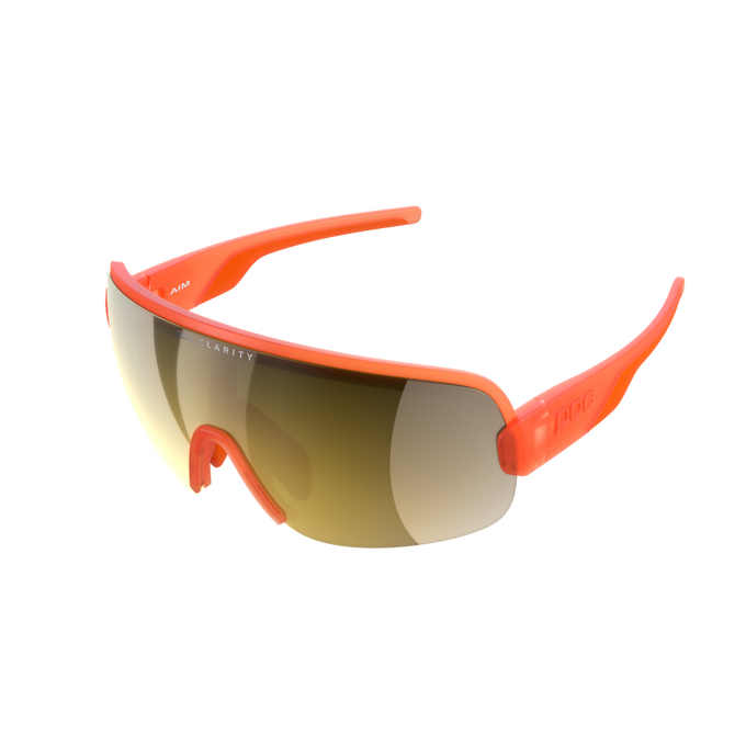 Ochelari de soare POC Aim Fluo. Orange Translucent/Clarity Road/Partly Sunny Gold
