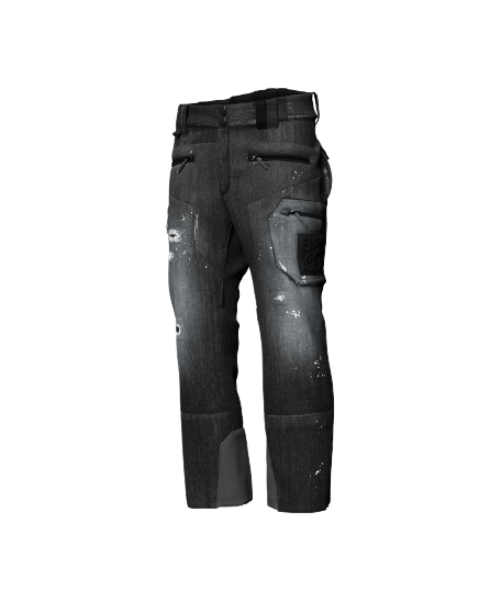 Pantaloni de schi Energiapura Grong Jeans Stonewashed Anthracite - 2024/25