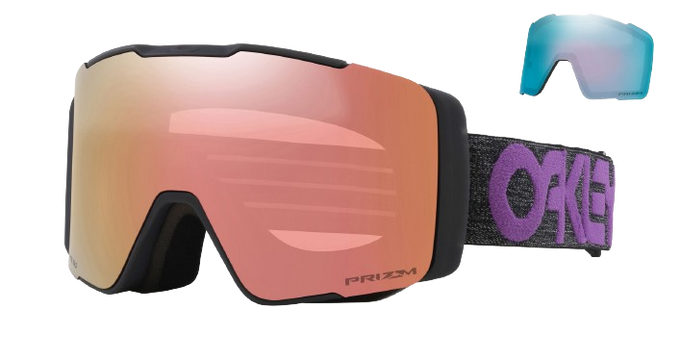 Ochelari de schi Oakley Line Miner Pro M Su Yiming Signature Prizm Rose Gold + lentile suplimentare Prizm Sapphi - 2024/25