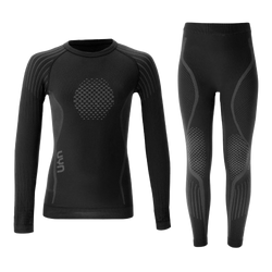 Îmbrăcăminte termoactivă UYN Junior Visyon 2.0 Uw Set (Shirt Lg. sl./pants Long) Black - 2025/26