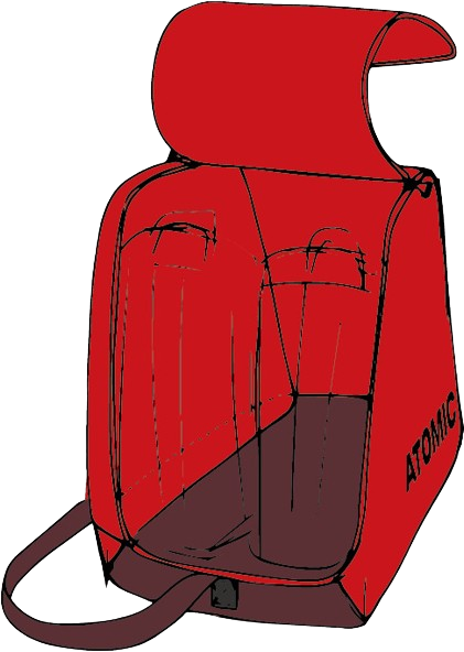 Geantă pentru bocanci de schi Atomic Boot Bag Red – 2025/26
