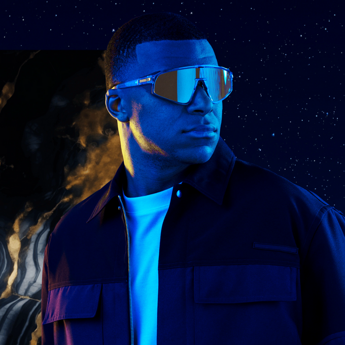 Ochelari de vedere OAKLEY Latch Panel Kylian Mbappé Signature Series Prizm Tungsten Lenses / Transparent Stonewash Frame