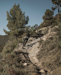 Cască de bicicletă POC TECTAL RACE SPIN URANIUM BLACK/HYDROGEN WHITE - 2021