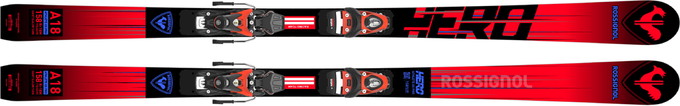 Schiuri Rossignol Hero Athlete GS Pro + Spx 10 GW B73 Hot Red - 2023/24