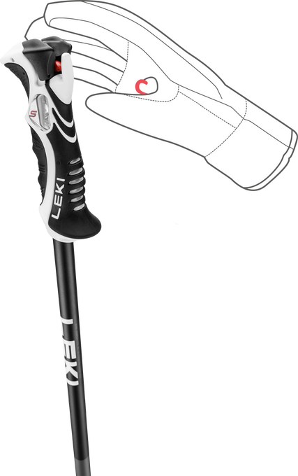 LEKI Bold Lite S Black/Red - 2025/26