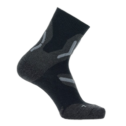 Șosete de exterior UYN Man Trekking 2in Merino Socks Black/Grey 