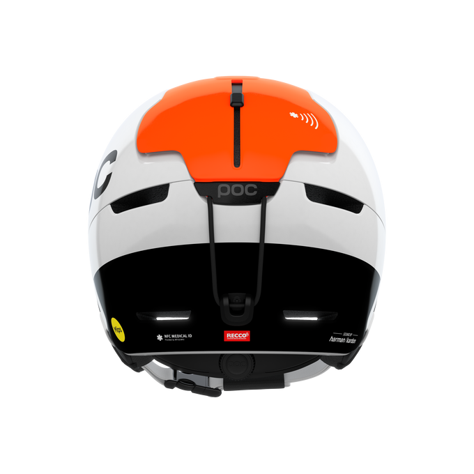 Cască POC Obex Connect Hydrogen White/Fluorescent Orange AVIP - 2025/26