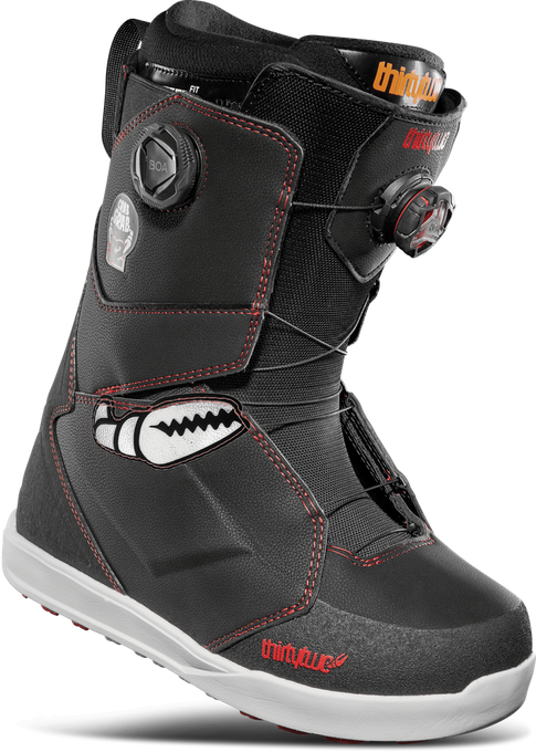 Bocanci de Snowboard Thirty Two Lashed Double Boa Crab Grab Men Black/White/Red - 2024/25