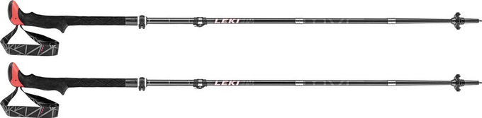 LEKI Micro Vario Carbon Red Red Black bețe de trekking - 2021