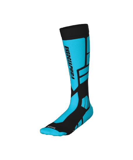 Șosete de schi Energiapura PRO Socks Fluo Turquise/Black - 2025/26