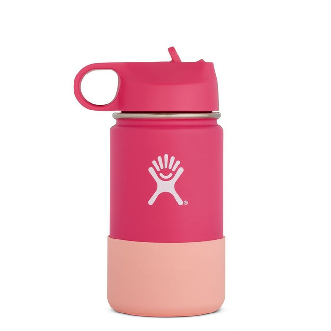 HYDRO FLASK 12 OZ KIDS KIDS WILD STAW LID & BOOT HIBISCUS cană termică