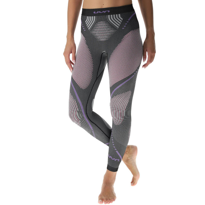 Lenjerie de corp termică UYN Woman Evolutyon UW Pants Long Melange Anthracite Melange/Raspberry/Purple - 2023/24